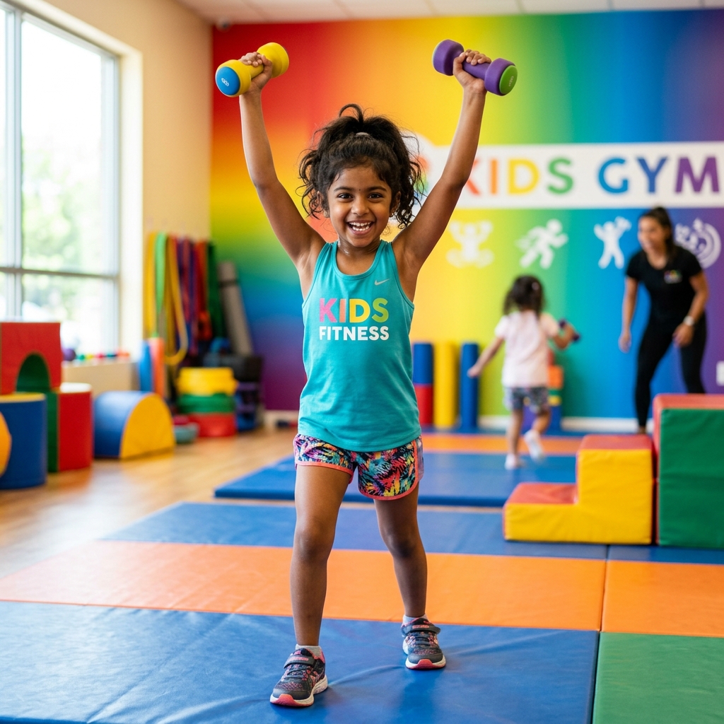 Girl with Dumbbells