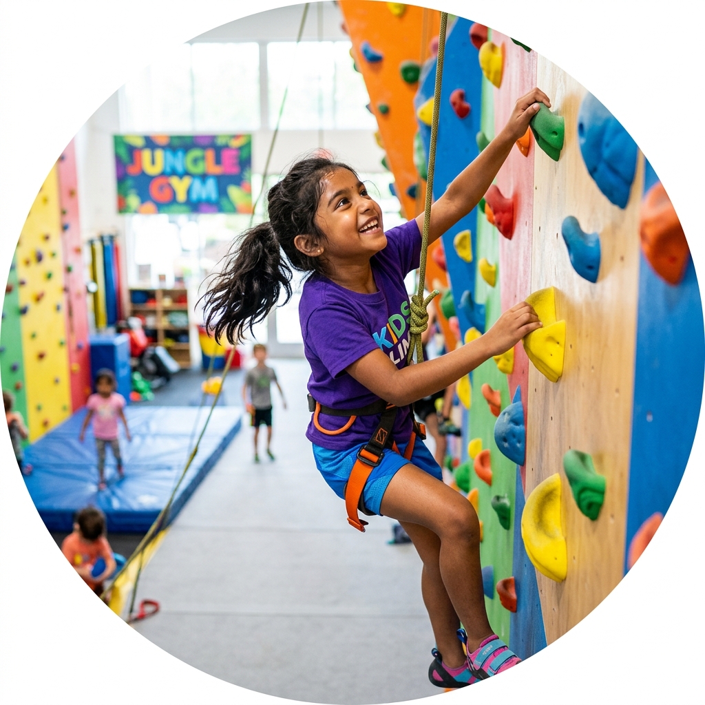 Kid Climbing